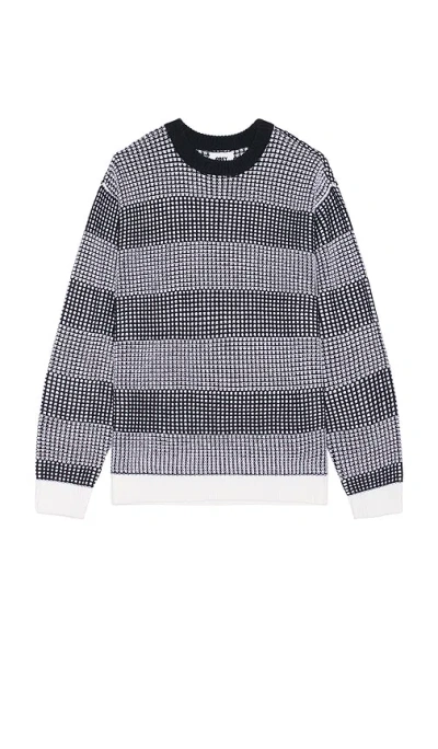 Obey Jason Crewneck Sweater In Navy