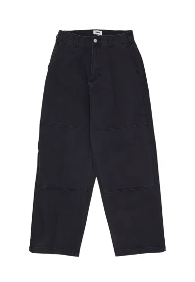 Obey Jeans Man Bigwig Double Knee Worker Denim Black Faded Wash