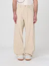 Obey Stripe Denim Baggy Pants In Blue