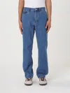 Obey Classic Baggy Denim Pants Medium Stone Wash Light Indigo In Indigo