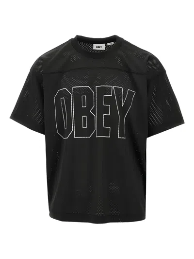 Obey Johnson T-shirt In Black