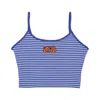 Obey Joy Ringer Tank Top Women's Satin Blue Multi In Blue