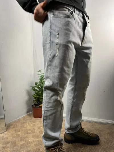 Pre-owned Obey Juvee Skinny Denim Jeans Pants Size 34 Slim Fit In Blue