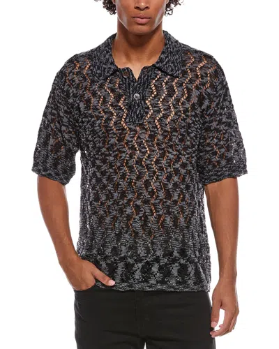 Obey Knit Polo Shirt In Multi
