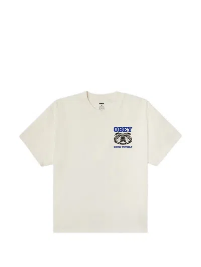 Obey Know Thyself Graphic-print T-shirt In Neutral