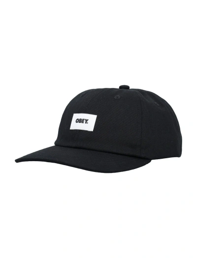 Obey Label Cap In Black