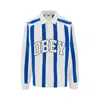 Obey Striped Logo-detail Polo Shirt In Multi
