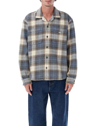 OBEY OBEY LAUREL WOVEN COTTON PLAID SHIRT