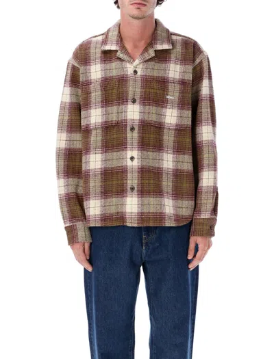 Obey Laurel Woven Cotton Plaid Shirt In Multi