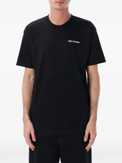 Obey Life T-shirt In Black