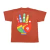 Obey Lifeline Organic Tee Terra Cotta Men's T-shirt In Multi