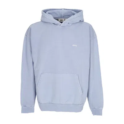 Obey Lightweight Hooded Sweatshirt For Men Lowercase Pigment Hoodie Fleece Pigment Hydrangea