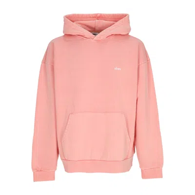 Obey Lightweight Hooded Sweatshirt For Men Lowercase Pigment Hoodie Fleece Pigment Shell Pink