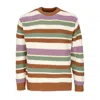 Obey Lightweight Men's Edge Crew Sweater Butterscotch Multi In Butterscotch Multi