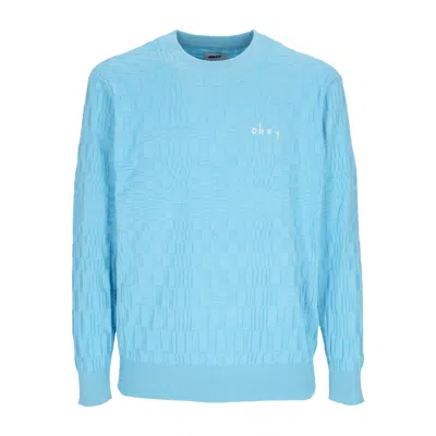 Obey Lightweight Men's Spatial Sweater Sky Blue