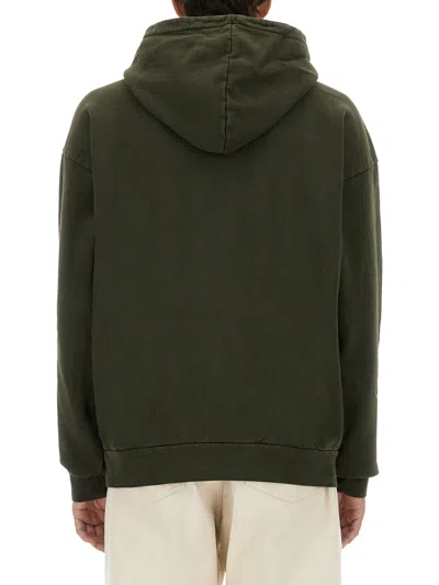 Obey Logo Cotton Sweatshirt In Multi