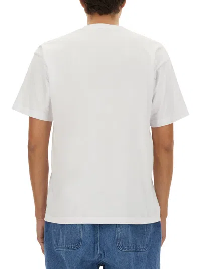 Obey Logo Cotton T-shirt In White