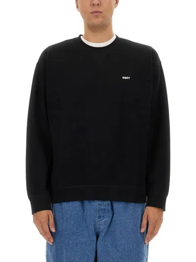 Obey Sweatshirt With Logo In Black