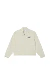 Obey Logo-patch Work Jacket In Neutral