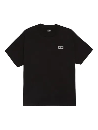 Obey Logo-print T-shirt In Black