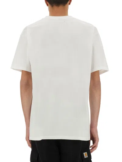 Obey Logo Print T-shirt In White