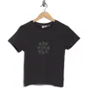 Obey Logo Stitched T-shirt In Black