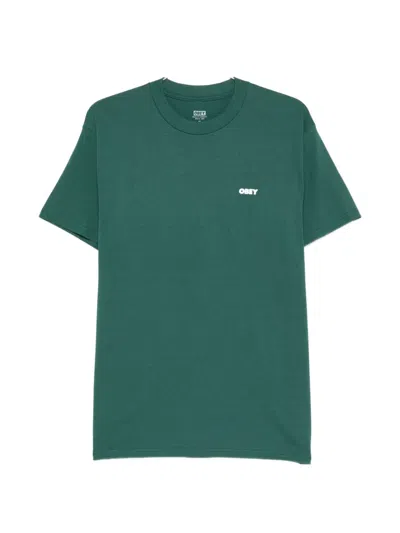 Obey Logo-print T-shirt In Green