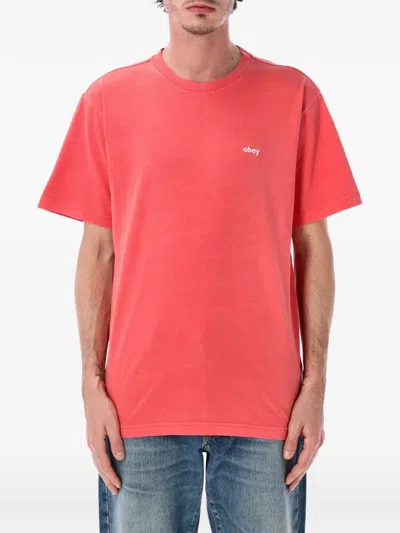 Obey Logo-print T-shirt In Red