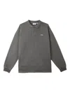 Obey Long-sleeve Polo Shirt In Gray