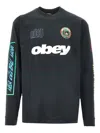 Obey Long-sleeve Sweater In Black