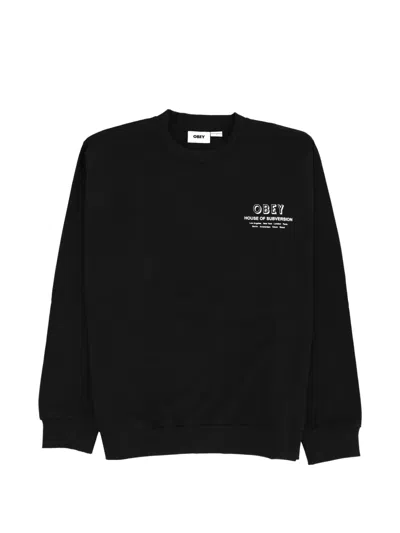 Obey Long-sleeve Sweater In Black