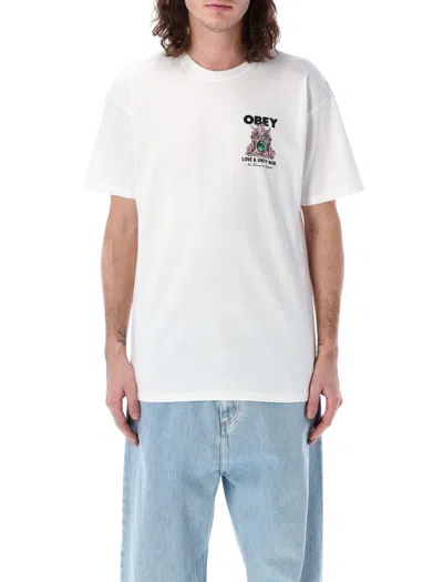 Obey Love & Unity Classic T-shirt In White