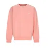 Obey Lowercase Pigment Crew Fleece Pigment Shell Pink Men's Lightweight Crew Neck Sweatshirt In Pigment Shell Pink