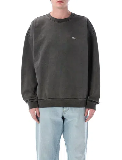 OBEY OBEY LOWERCASE PIGMENT CREWNECK