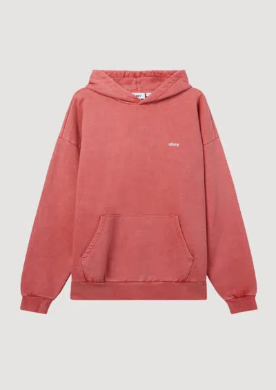 Obey Lowercase Pigment Fleece In Pink