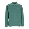 Obey Lowercase Pigment Men's Long Sleeve Polo Pigment Adventure Green Polo In Pigment Adventure Green