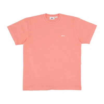 Obey Lowercase Pigment Tee Pigment Shell Pink Men's T-shirt