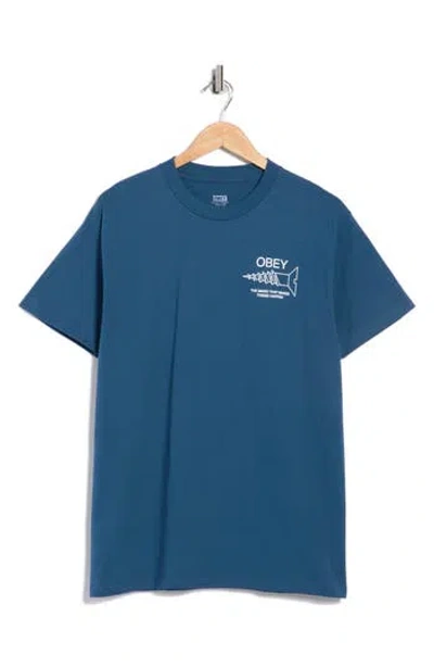 Obey Magic Graphic T-shirt In Blue