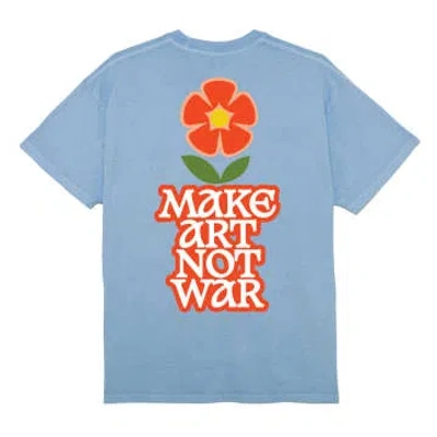 Obey Make Art Not War Flower (pigment Hydrangea) In Blue