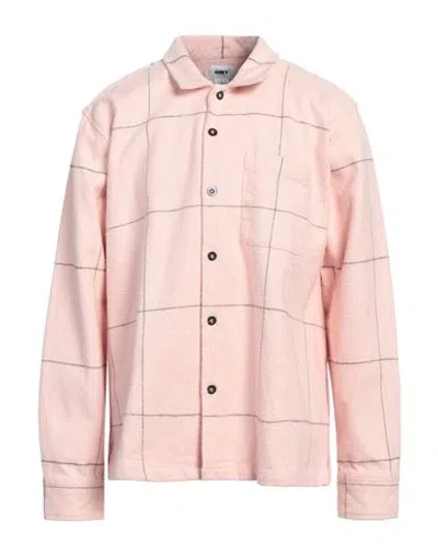 Obey Man Shirt Pink Size Xl Organic Cotton
