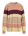 Obey Man Sweater Salmon Pink Size L Cotton