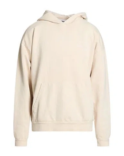 Obey Man Sweatshirt Beige Size L Cotton In Neutral
