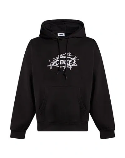 Obey Man Sweatshirt Black Size Xl Cotton, Polyester, Viscose