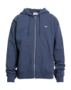 Obey Man Sweatshirt Blue Size Xl Cotton, Polyester In Multi