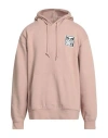 Obey Man Sweatshirt Blush Size Xl Cotton, Polyester In Neutral