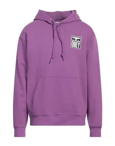 Obey Eyes Icon 2 Premium French Terry Hooded Men's Lightweight Hoodie Po Dewberry