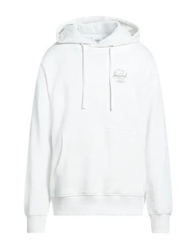 Obey Man Sweatshirt White Size Xl Cotton, Elastane