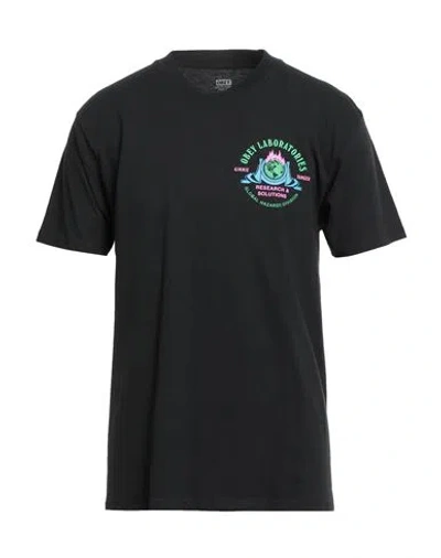 Obey Man T-shirt Black Size Xl Cotton