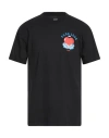 Obey Man T-shirt Black Size Xl Cotton