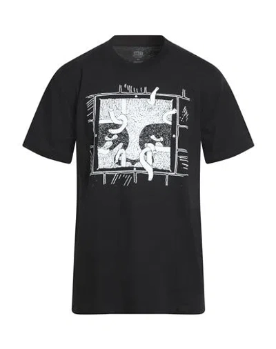 Obey Man T-shirt Black Size Xxl Cotton
